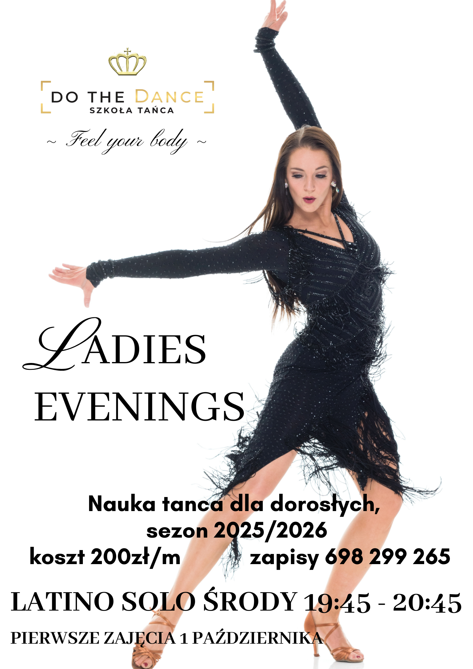 Beige Minimalist Dance Classes Poster (1)